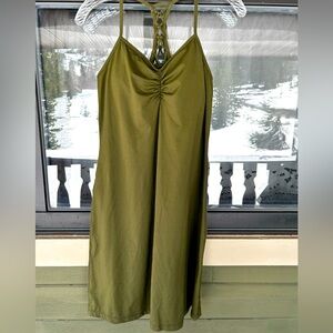 Prana Elixir Dress in Cargo Green, Size S